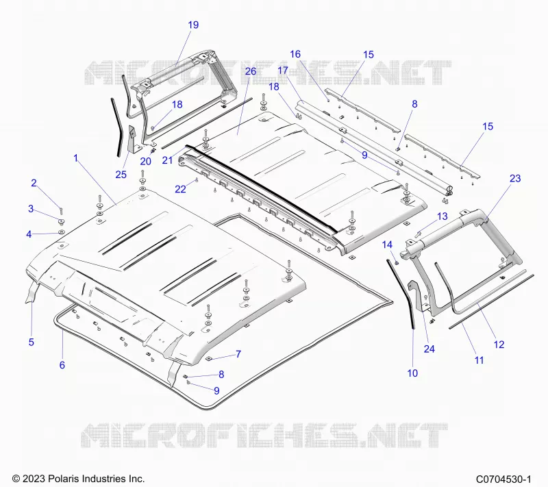 TECHO AND REAR CAB PANELS
