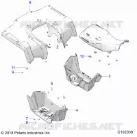 TRASERO CAB, SEAT AND FOOTWELLS