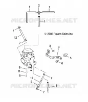 MOTOR, CARBURADOR MOUNTING/VENTING/GASOLINA LINES