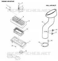 TOMA DE AIRE/CASCO DE ENTRADA DE AIRE (Intl. SL 700/Intl. DELUXE) Intl. SL 700 I (4940874087B010)
