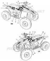 ETIQUETAS  Scrambler 500 W97BC50A (4943074307B001)