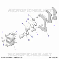 BRAKES, PINZA FRENO TRASEIRA