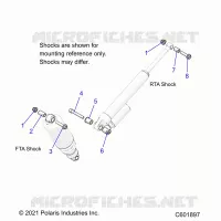 SUSPENSION, MONTAJE DE DESCARGA, REAR SUSP.