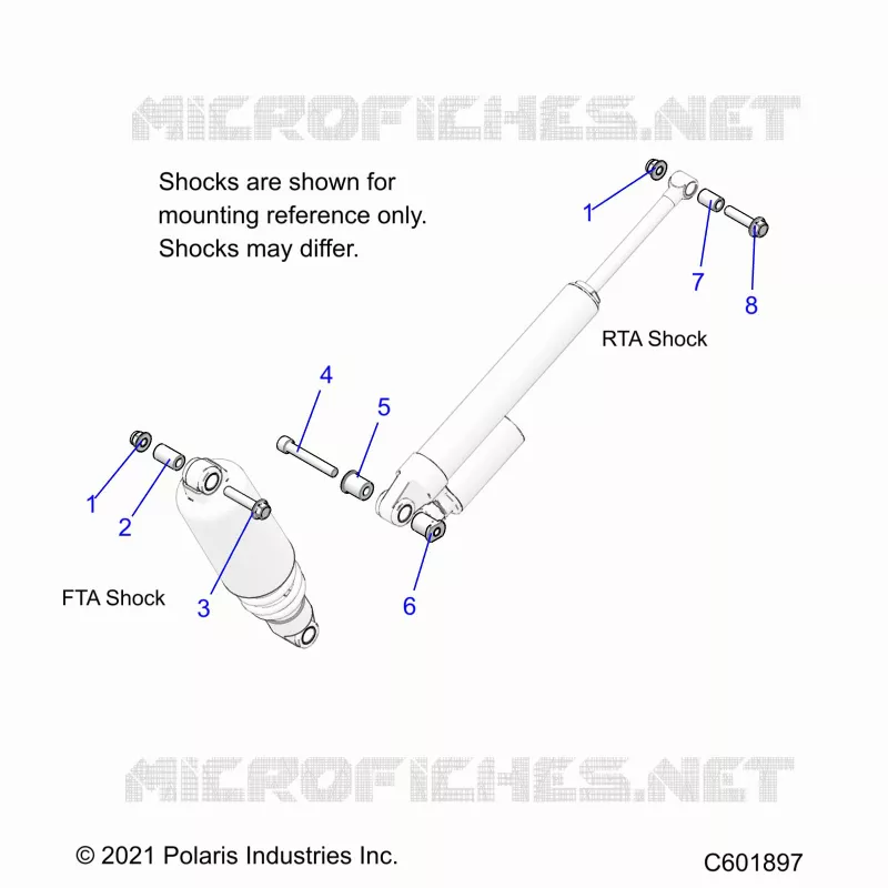 SUSPENSION, MONTAJE DE DESCARGA, REAR SUSP.