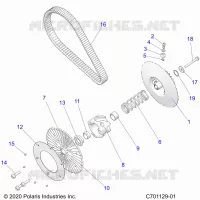 TREN, SECONDARY CLUTCH/BELT