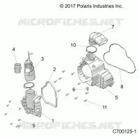 ENGINE, ALTERNADOR  COVER HVAC