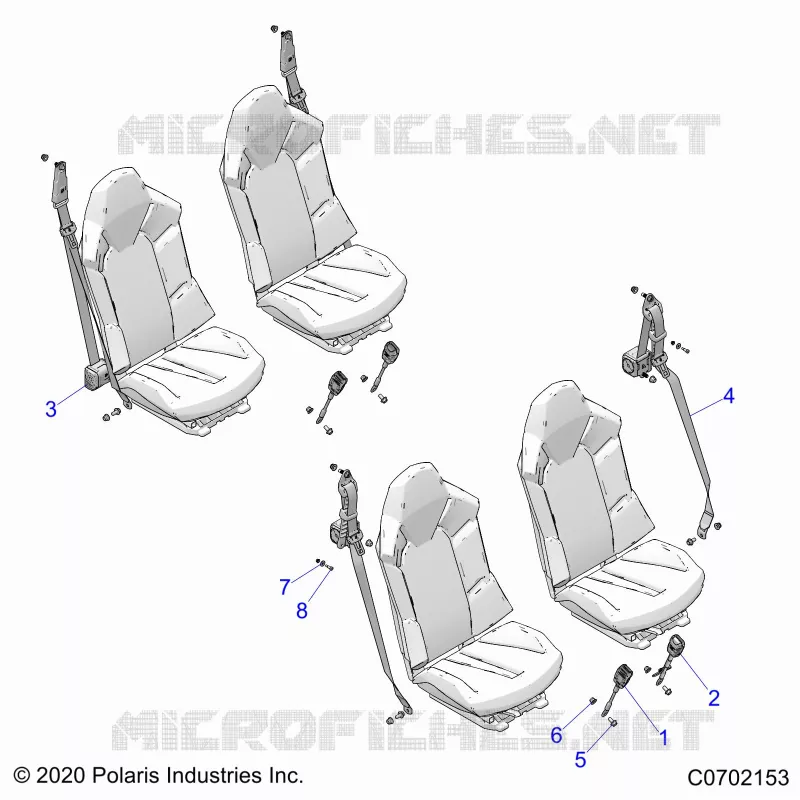 ASIENTO BELT MOUNTING