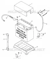 CAJA DE BATERIA SL 700 B974071, Intl. SL 700 I974071, SL 700 Deluxe B974072 and (4940874087B008)