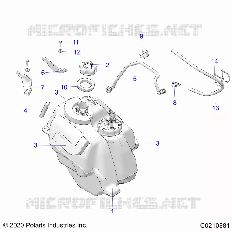 SISTEMA DE COMBUSTIBLE, FUEL TANK ASM.