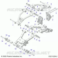SUSPENSION TRASERA CONTROL ARM, MOUNTING