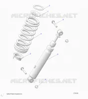SUSPENSION, REAR MONTAJE DE DESCARGA