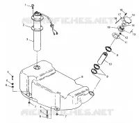 GASOLINA TANK SLX 780 B964287 and Intl. SLX 780 I964287 (4937443744A009)