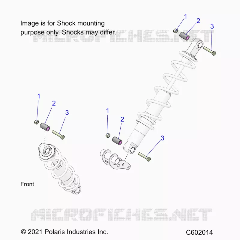 SUSPENSION, MONTAJE DE DESCARGA, REAR SUSP.