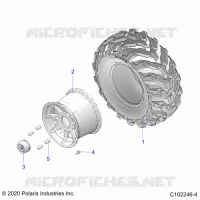 RUEDAS, REAR TIRE