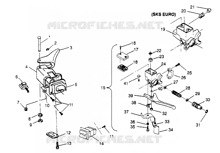 CONTROLES  TRAIL 0952761, TRAIL DELUXE 0952262,   and EUROPEAN TRAIL DELUXE (4928862886B009)