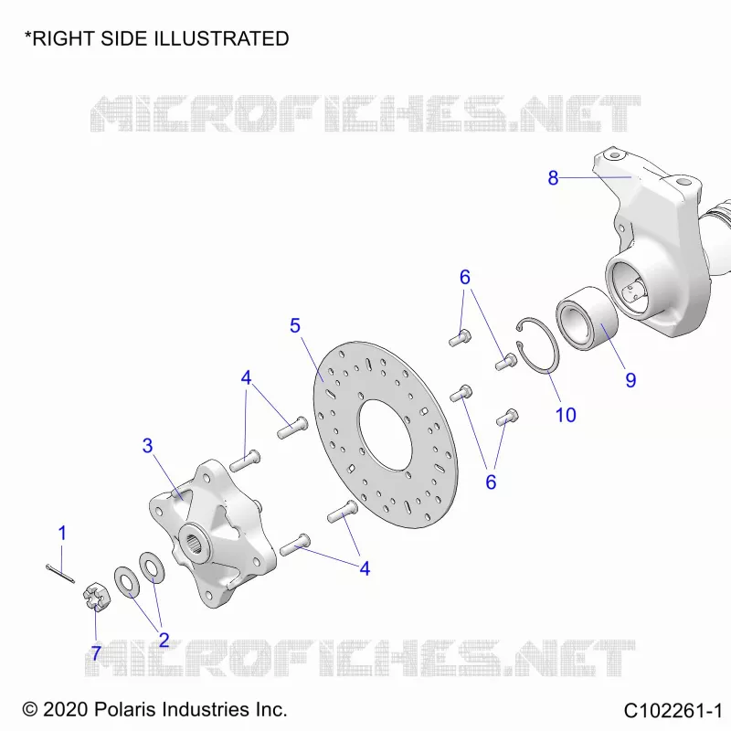 SUSPENSIÃ“N DELANTERA HUB, CARRIER, AND BRAKE DISC