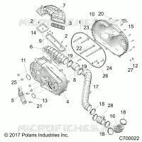 DRIVE TRAIN, TAPA DEL EMBRAGUE AND DUCTING