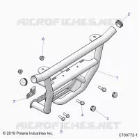 CHASSIS, FRONT PARACHOQUES