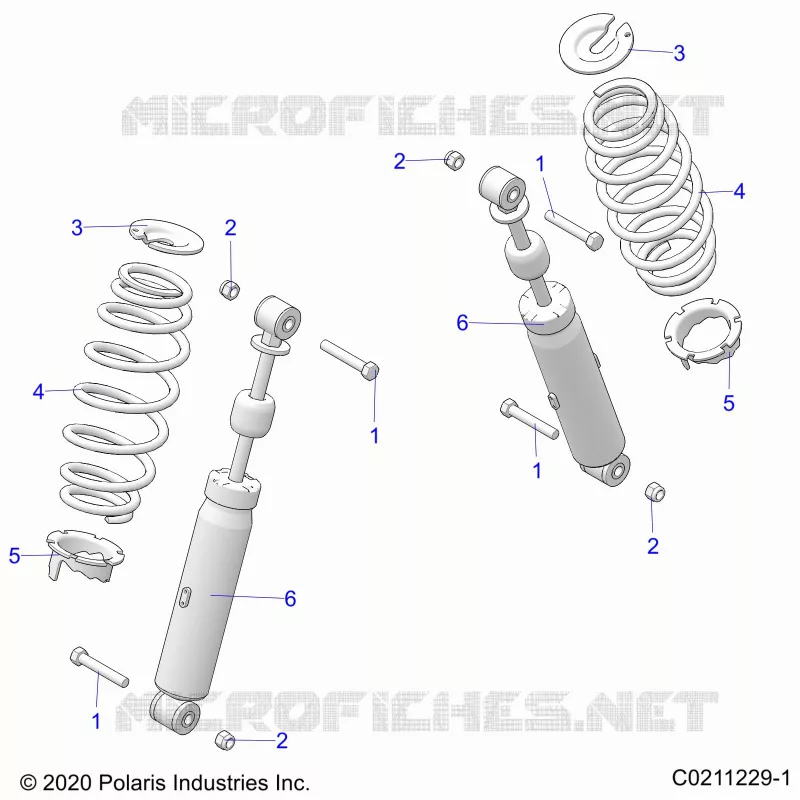 SUSPENSION TRASERA SHOCK AND MOUNTING