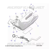 SISTEMA DE COMBUSTIBLE, FUEL TANK ASM.