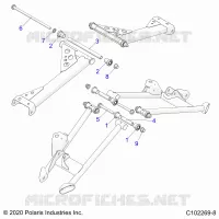 SUSPENSION TRASERA CONTROL ARM, MOUNTING