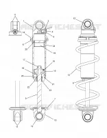 SUSPENSION, CHOQUE FRONTAL TRACK (BLACK COIL OVER)