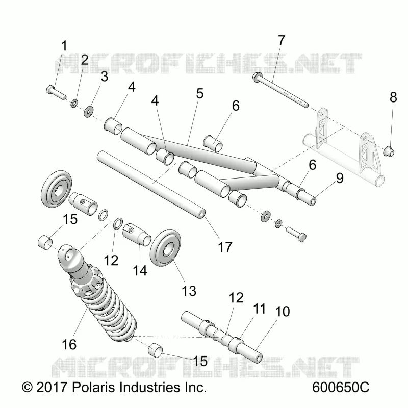 SUSPENSION, TRASERO ARM PAR