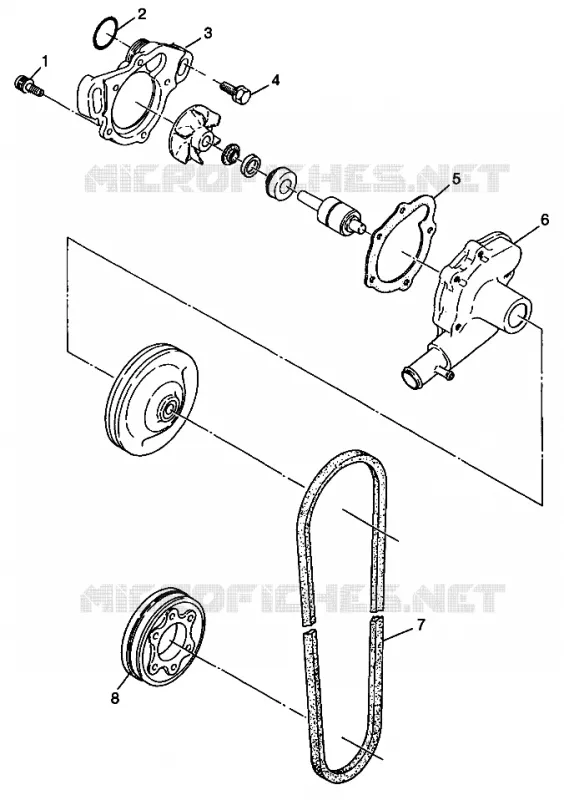 BOMBA DE AGUA WIDETRAK LX 0982065 and EUROPEAN WIDETRAK LX E982065 (4943884388C011)