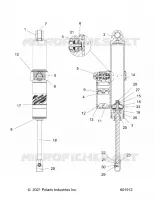 SUSPENSION, SHOCK TRASERO TRACK