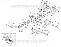 montaje en carril (SUSPENSION) 700 XCR 0985678(A) and EUROPEAN 700 XCR E985678 (4943114311B011)