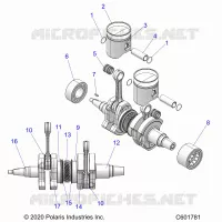ENGINE, PISTON AND CIGUEÑAL
