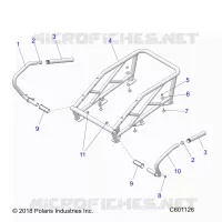 CHASIS, RACK AND PASSENGER HAND HOLD