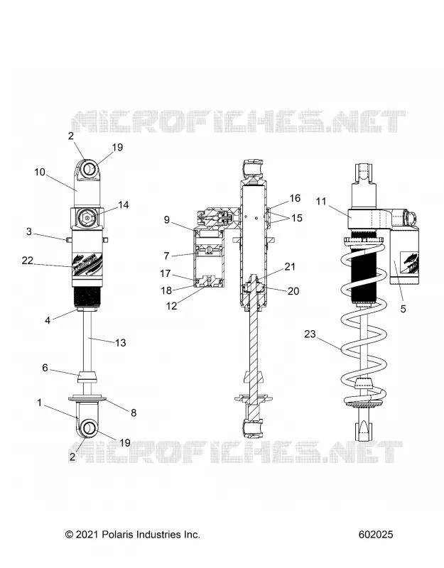 SUSPENSION, SHOCK TRASERO TRACK, VELOCITY 7045537