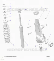 SUSPENSION, PUNTAL DELANTERO