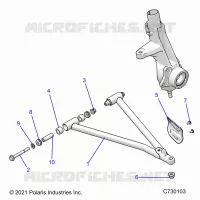 SUSPENSION, A-ARM AND PUNTAL MOUNTING