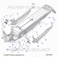 CHASSIS, PROTECCIÃ³N DEL EMBRAGUE, FOOTRESTS, AND RUNNINGBOARDS