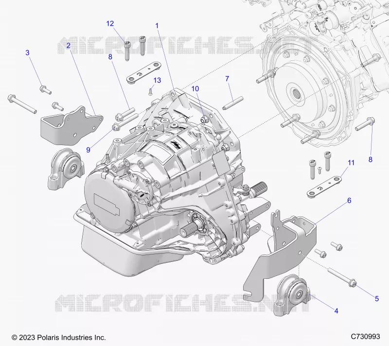 TREN, TRANSMISSION MOUNTING