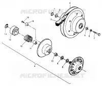 accionado de embrague XPRESS 300 W969530 and XPRESS 400 W969540 (4935923592C006)