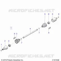 TREN, DRIVE SHAFT, FRONT