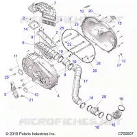 TREN, CLUTCH COVER AND DUCTING