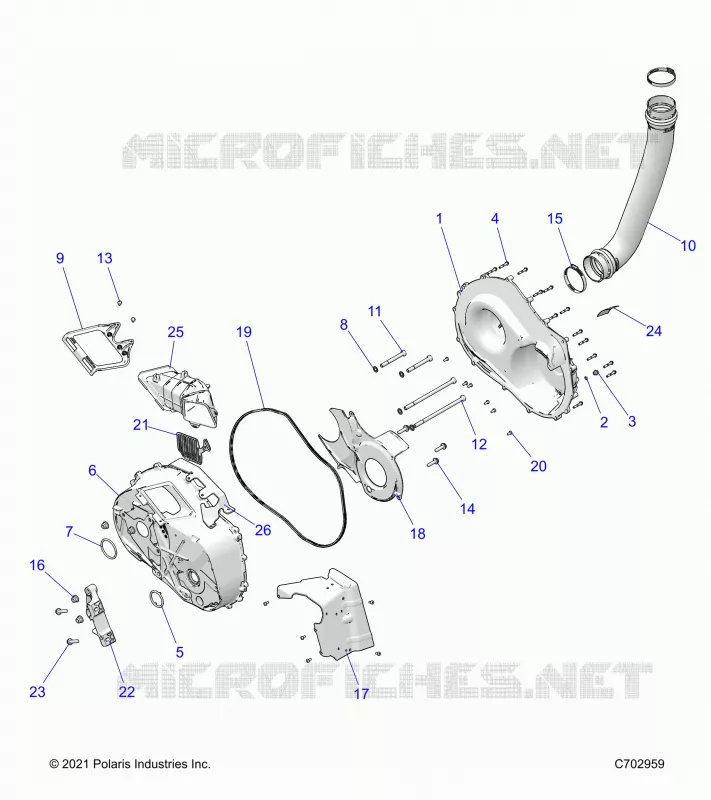 TREN, CLUTCH COVER AND DUCTING