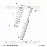 SUSPENSION, SHOCK TRASERO