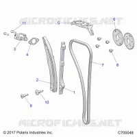 LA CADENA DE LEVAS AND TENSIONER