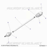 DRIVE TRAIN, HALF EJE TRASERO