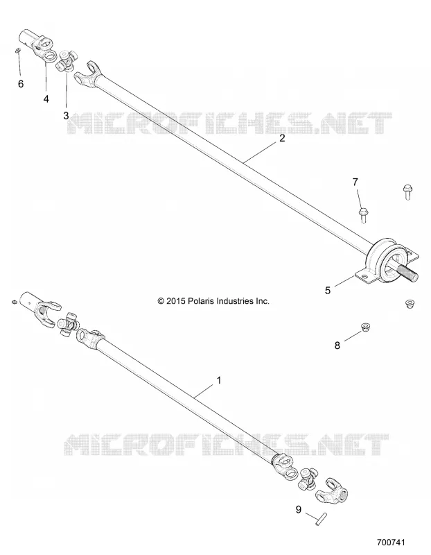 TREN, FRONT AND REAR PROP SHAFT