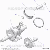 ENGINE, CIGUEÑAL, PISTON AND BALANCE SHAFT