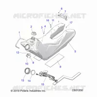 SISTEMA DE COMBUSTIBLE, FUEL TANK ASM.