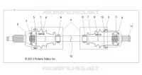 TREN, FRONT HALF SHAFT