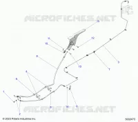 FRENO TRASERO BRAKE LINE AND PARK BRAKE