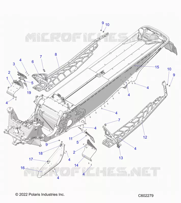 CHASSIS, PROTECCIÃ³N DEL EMBRAGUE, FOOTRESTS, AND RUNNINGBOARDS